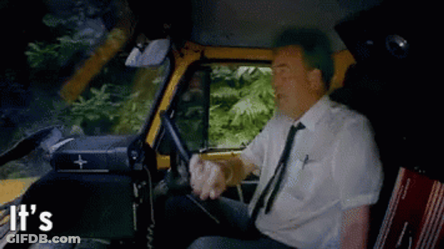 Smug Jeremy Clarkson Driving GIF