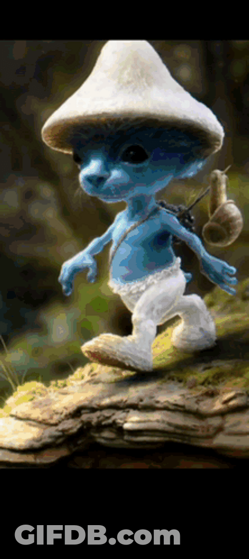 Smurf Cat Meme Color Transition GIF