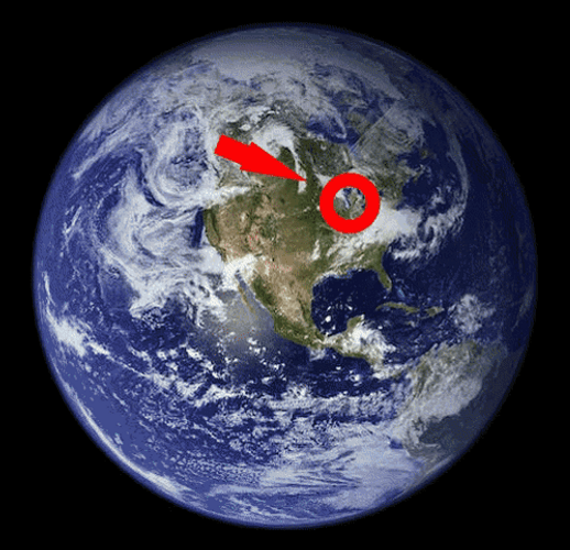 Smurf Cat Red Arrows Pointing At Certain Spots GIF