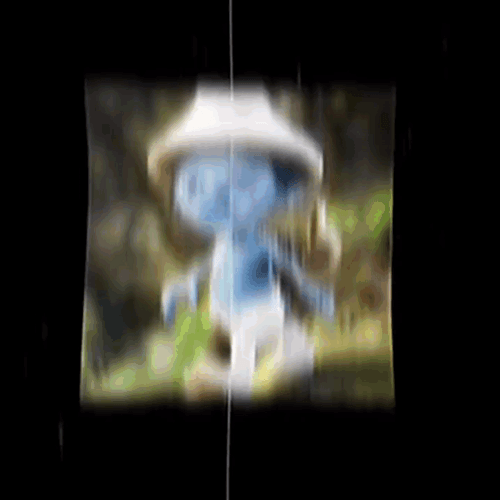 Smurf Cat With Swapped Faces GIF