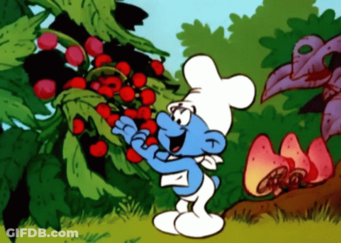 Smurf Love Berry Munch It All GIF