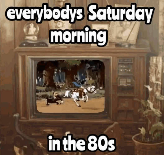 Smurfs Saturday In The 80S GIF
