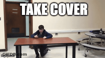 Smurfs Take Cover GIF