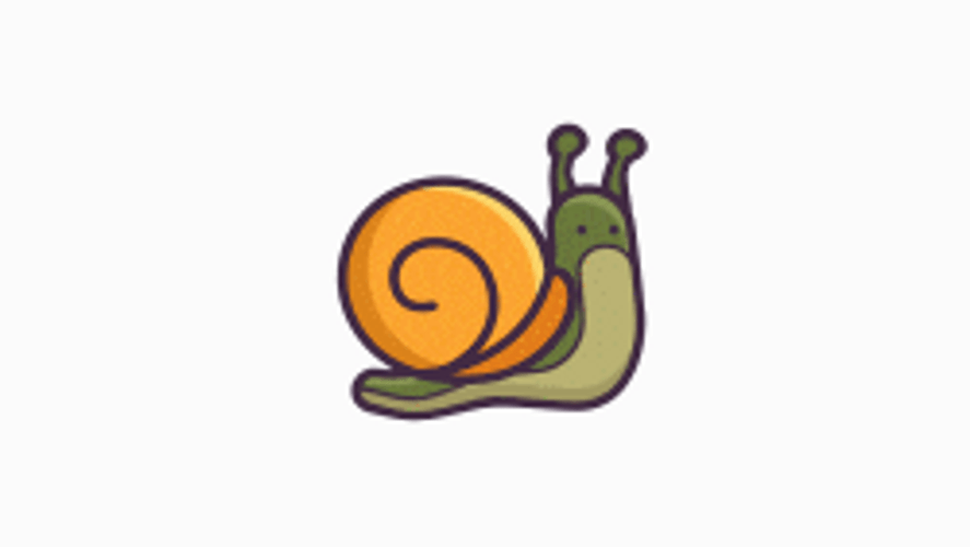Snail Cute Slow Crawl Animation GIF
