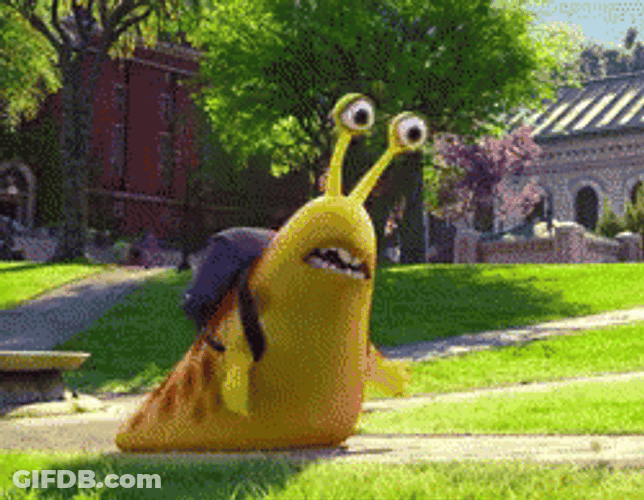 Snail Furious Walking Monsters University GIF