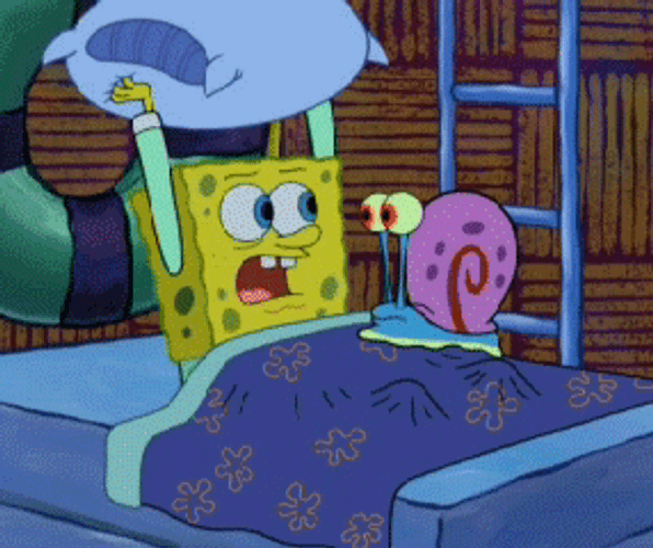 Snail Gary Crawl SpongeBob Pillow GIF