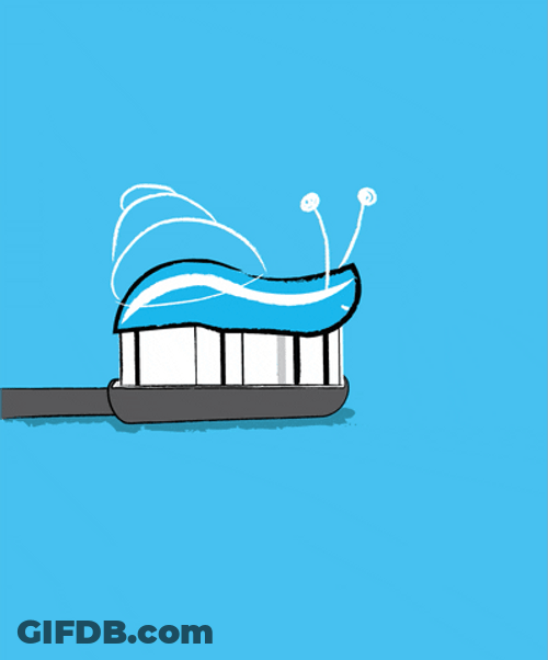 Snail Toothpaste Good Morning GIF