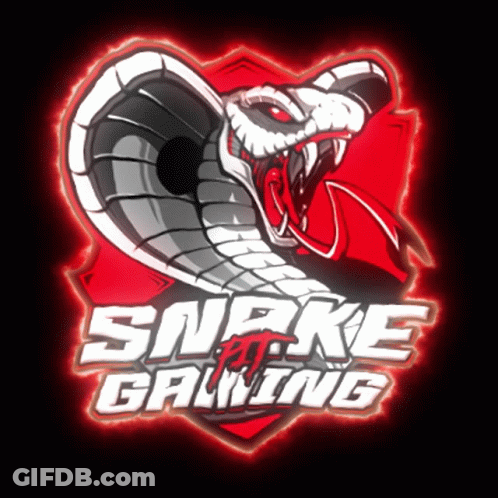 Snake Gaming Logo GIF