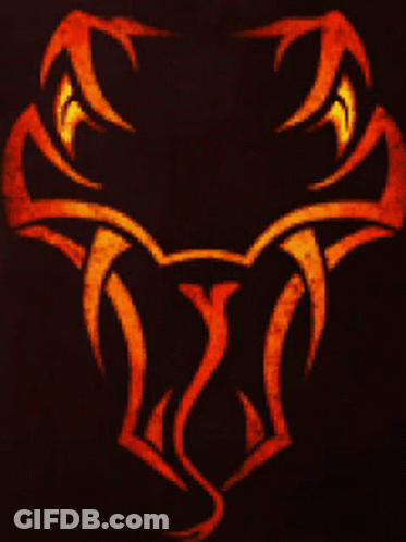 Snake Head With Glowing Eyes GIF