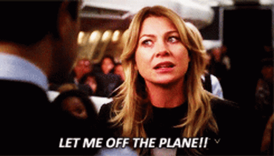 Snakes On A Plane Girl Want To Leave GIF