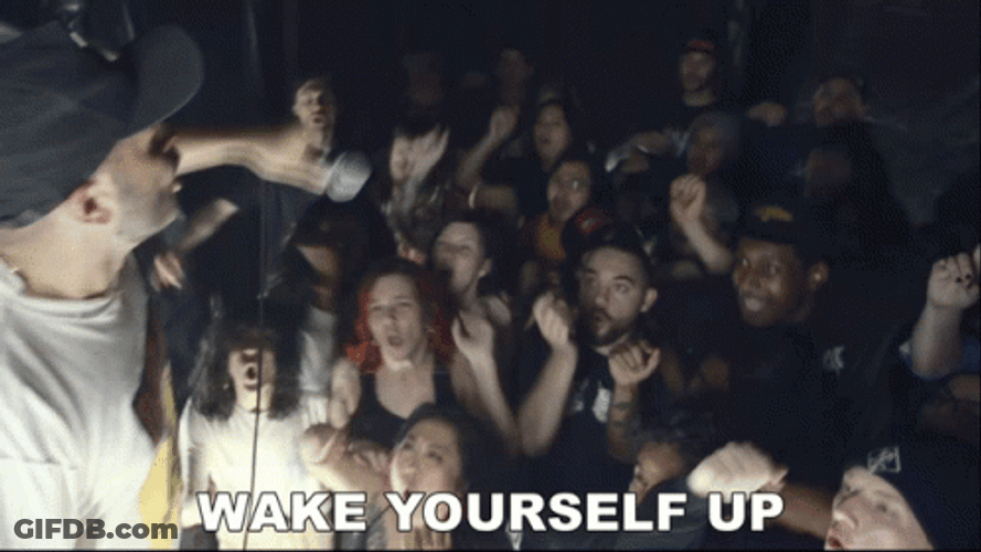 Snap Out Of It Wake Yourself GIF