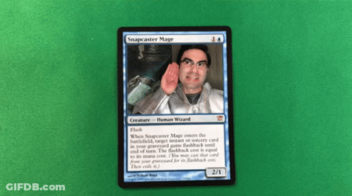 Snapcaster Mage Card GIF