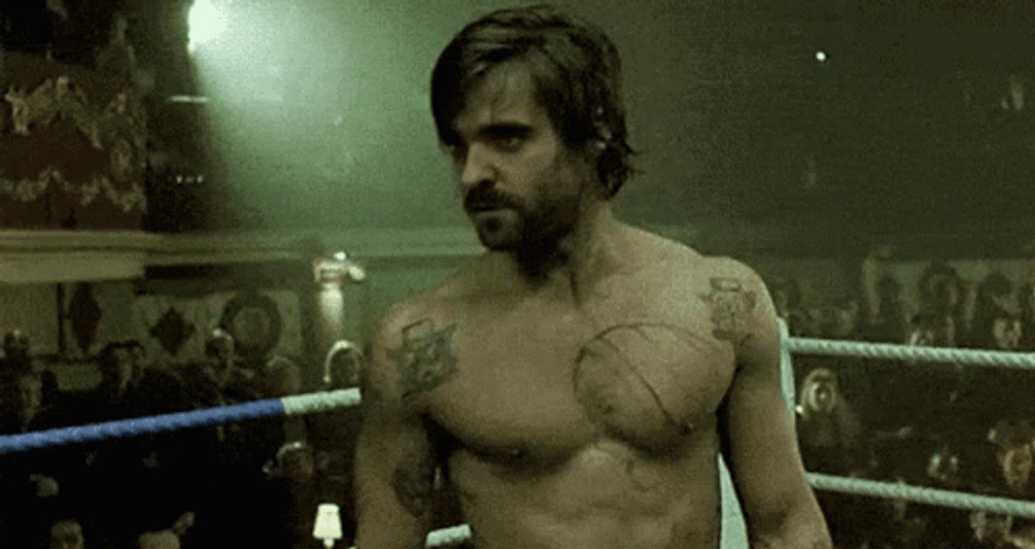 Snatch Movie Brad Pitt Boxing Scene GIF