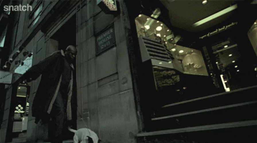 Snatch Movie Walking Dog GIF