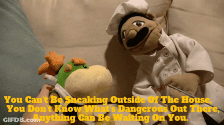 Sneak Out Bowser Junior And Chef GIF