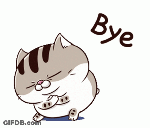 Sneak Out Cat Bye GIF