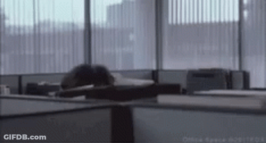 Sneak Out Office Space GIF