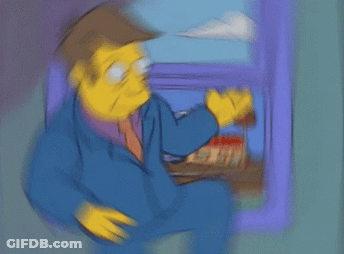 Sneak Out Principal Skinner GIF
