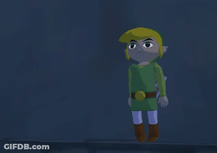 Sneak Out Toon Link GIF