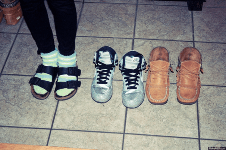 Sneaker Foot Wears GIF