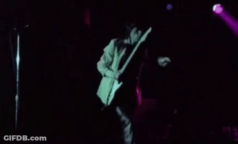 Sneaking On Stage Mick Jagger GIF