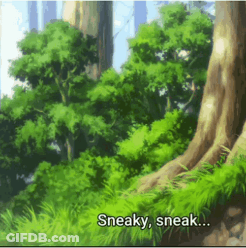 Sneaky Sneak Anime GIF