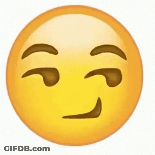 Sneaky Winky Face Eyebrows Up GIF