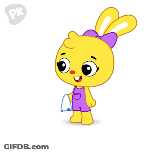 Sneeze And Fly Away Bunny GIF