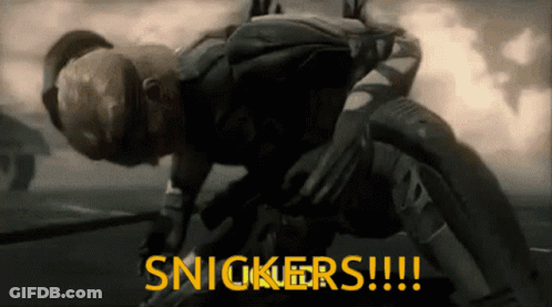 Snickers Advertisement Man In Helmet GIF
