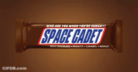 Snickers Bar Space Cadet GIF