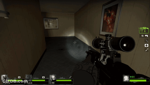 Sniper Aiming At Painting GIF