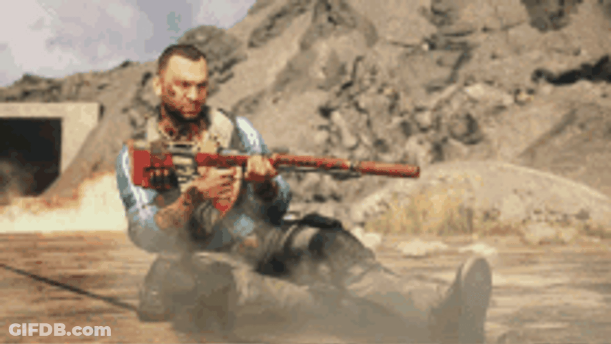 Sniper Elite III Firing Shooting Battle GIF