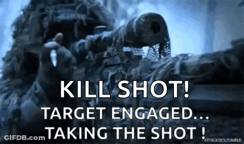 Sniper Taking Kill Shot GIF