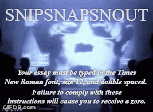 Snipsnapsnout Poster GIF