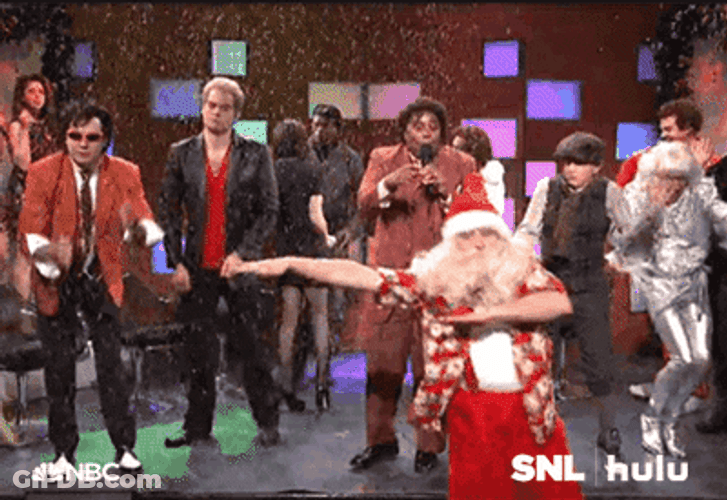 SNL Christmas Work Party GIF