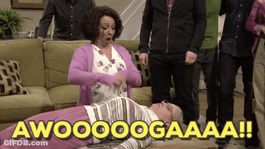 SNL Lady Awooga Reviving GIF