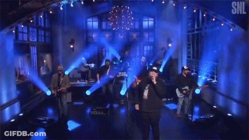 SNL Men Performing On Stage GIF