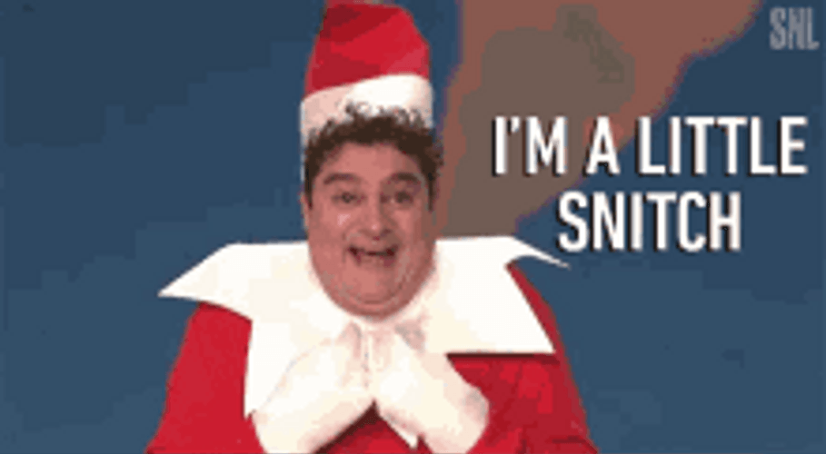 SNL Santa Claus Costume Snitches Get Stitches GIF
