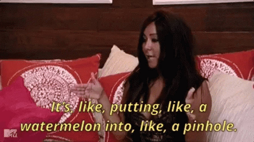 Snooki Its Like Putting Like A Watermelon GIF