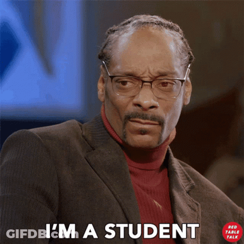 Snoop Dogg Calling Himself Student GIF