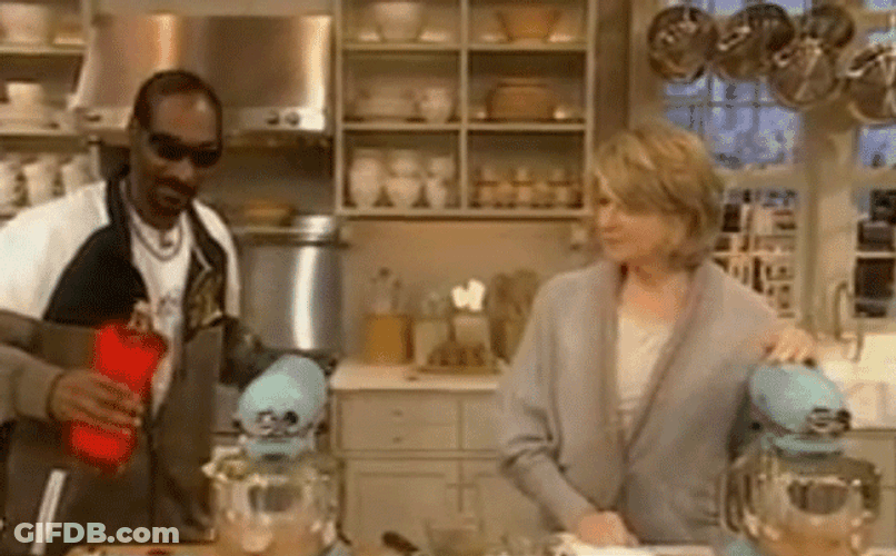 Snoop Dogg Cooking With Martha Stewart GIF