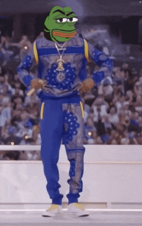 Snoop Dogg Dance Pepe Frog Face Swap GIF