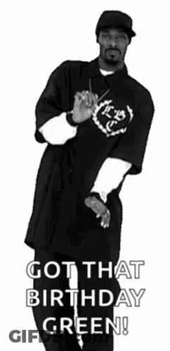 Snoop Dogg Dancing Black And White Got That Birthday Green GIF