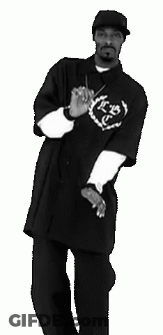 Snoop Dogg Dancing Black And White With Hat GIF