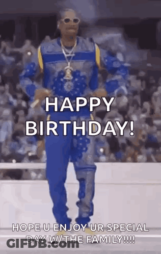Snoop Dogg Dancing Says Happy Birthday GIF