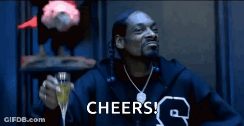 Snoop Dogg Holding Champagne Cheers GIF