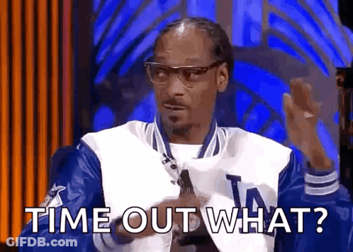 Snoop Dogg Is Wearing A La Dodgers Jacket And Glasses And Is Asking Time Out What . GIF