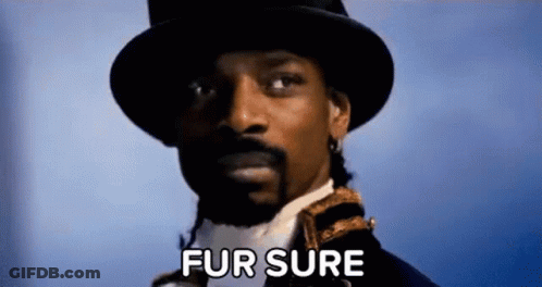 Snoop Dogg Is Wearing A Top Hat And A Military Uniform And Saying Fur Sure . GIF