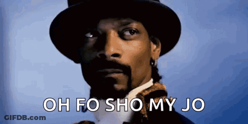 Snoop Dogg Is Wearing A Top Hat And A Tuxedo And Says Oh Fo Sho My Jo GIF