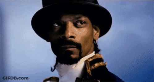 Snoop Dogg Is Wearing A Top Hat And A White Shirt GIF